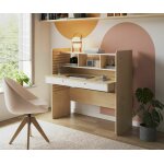Ma chambre d'enfant bureau ado rglable en hauteur marigo bois et blanc
