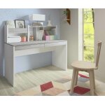 Ma chambre d'enfant bureau ado avec rangements il�o blanc et bois