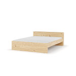 Ma chambre d'enfant lit ado avec sommier et tête de lit rétractable niston bois naturel 140x200 cm / ... Ma chambre d'enfant lit ado avec sommier et tête de lit rétractable niston bois naturel 140x200 cm / ...