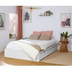 Ma chambre d'enfant lit ado avec sommier uma blanc 140x200 cm Ma chambre d'enfant lit ado avec sommier uma blanc 140x200 cm