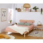 Ma chambre d'enfant lit adulte avec sommier hoha et tête de lit wika bois naturel 140x200 cm Ma chambre d'enfant lit adulte avec sommier hoha et tête de lit wika bois naturel 140x200 cm
