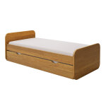 Ma chambre d'enfant lit adulte avec sommier lemon noisette 90x190 cm