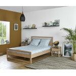 Ma chambre d'enfant lit adulte avec sommier nali bois naturel 140x190 cm