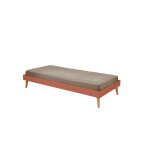 Ma chambre d'enfant lit adulte avec sommier et pieds honey terracotta 90x190 cm