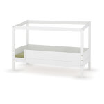 Ma chambre d'enfant lit cabane enfant avec barrire et matelas combeebed blanc 90x200 cm / opt1:sans ...