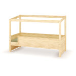 Ma chambre d'enfant lit cabane enfant avec barrière et matelas combeebed bois naturel 90x200 cm avec ... Ma chambre d'enfant lit cabane enfant avec barrière et matelas combeebed bois naturel 90x200 cm avec ...