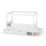 Ma chambre d'enfant lit cabane enfant avec estrade combeebed blanc 90x200 cm sans toit et porte 1 barrière ... Ma chambre d'enfant lit cabane enfant avec estrade combeebed blanc 90x200 cm sans toit et porte 1 barrière ...