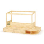 Ma chambre d'enfant lit cabane enfant avec estrade et matelas combeebed bois naturel 90x200 cm / opt1:sans ... Ma chambre d'enfant lit cabane enfant avec estrade et matelas combeebed bois naturel 90x200 cm / opt1:sans ...