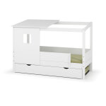 Ma chambre d'enfant lit cabane gigogne enfant combeebed blanc 90x200 cm sans caches sommier avec toit ... Ma chambre d'enfant lit cabane gigogne enfant combeebed blanc 90x200 cm sans caches sommier avec toit ...