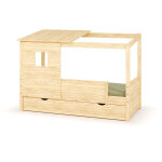 Ma chambre d'enfant lit cabane gigogne enfant et matelas combeebed bois naturel 90x200 cm / opt1:avec ... Ma chambre d'enfant lit cabane gigogne enfant et matelas combeebed bois naturel 90x200 cm / opt1:avec ...