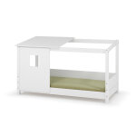 Ma chambre d'enfant lit cabane montessori combeebed blanc 90x200 cm / opt1:barrière de sécurité arrière ... Ma chambre d'enfant lit cabane montessori combeebed blanc 90x200 cm / opt1:barrière de sécurité arrière ...