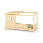 Ma chambre d'enfant lit cabane montessori combeebed bois naturel 90x200 cm / opt1:barrière de sécurité ... Ma chambre d'enfant lit cabane montessori combeebed bois naturel 90x200 cm / opt1:barrière de sécurité ...