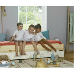 Ma chambre d'enfant lit empilable enfant avec sommier et matelas happy blanc 90x190 cm / opt:1 lit
