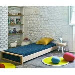 Ma chambre d'enfant lit empilable enfant avec sommier et matelas pocus bois naturel 90x200 cm / opt:matelas ...