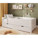 Ma chambre d'enfant lit gigogne enfant avec 2 barrières et 2 matelas combeebed blanc 90x200 cm / opt1:avec ... Ma chambre d'enfant lit gigogne enfant avec 2 barrières et 2 matelas combeebed blanc 90x200 cm / opt1:avec ...