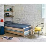 Ma chambre d'enfant lits gigognes ado empilables pocus bois naturel 90x200 cm Ma chambre d'enfant lits gigognes ado empilables pocus bois naturel 90x200 cm