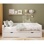 Ma chambre d'enfant lit gigogne banquette enfant combeebed blanc 90x200 cm / opt:avec caches sommier Ma chambre d'enfant lit gigogne banquette enfant combeebed blanc 90x200 cm / opt:avec caches sommier