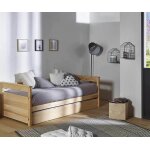 Ma chambre d'enfant lit gigogne banquette enfant mélo bois naturel 90x200 cm Ma chambre d'enfant lit gigogne banquette enfant mélo bois naturel 90x200 cm