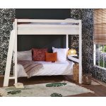 Ma chambre d'enfant lit mezzanine enfant 2 places fynn blanc 120x190 cm / opt:echelle grand ct