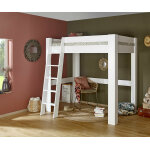 Ma chambre d'enfant lit mezzanine ado 2 places naolo blanc 140x190 cm