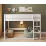 Ma chambre d'enfant lit mezzanine enfant combeebed blanc 90x200 cm echelle grand c�t� hauteur 142 cm