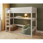 Ma chambre d'enfant lit mezzanine enfant combeebed blanc 90x200 cm echelle grand c�t� hauteur 177 cm