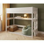 Ma chambre d'enfant lit mezzanine enfant combeebed blanc 90x200 cm echelle petit c�t� hauteur 177 cm