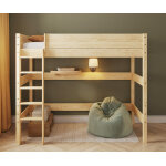 Ma chambre d'enfant lit mezzanine enfant combeebed bois naturel 90x200 cm echelle grand c�t� hauteur ...