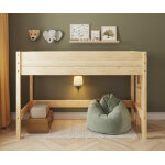 Ma chambre d'enfant lit mezzanine enfant combeebed bois naturel 90x200 cm echelle petit c�t� hauteur ...