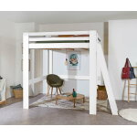 Ma chambre d'enfant lit mezzanine enfant �volutif en hauteur maverick blanc 160x200 cm