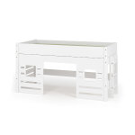 Ma chambre d'enfant lit mi - hauteur enfant combeebed blanc 90x200 cm / opt1:echelle petit ct / opt2:fentre ...