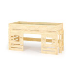 Ma chambre d'enfant lit mi - hauteur enfant combeebed bois naturel 90x200 cm / opt1:echelle petit ct ...