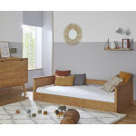 Ma chambre d'enfant lit enfant montessori avec barri�re taloa noisette 90x190 cm