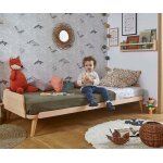 Ma chambre d'enfant lit enfant montessori avec sommier - kyou bois naturel 90x190 cm