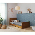Ma chambre d'enfant lit enfant montessori avec sommier et matelas foray noisette 90x190 cm / opt:matelas ...