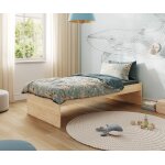 Ma chambre d'enfant lit enfant robuste tigar bois naturel 70x190 cm