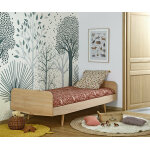 Ma chambre d'enfant lit enfant avec sommier et matelas eden bois naturel 90x190 cm / opt:matelas norway ...