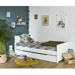 Ma chambre d'enfant lit enfant avec sommier et matelas roma blanc 90x190 cm / opt:matelas airfresh 15 ...