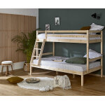 Ma chambre d'enfant lit superposé enfant 3 places elna bois naturel 90 - 120x190 cm Ma chambre d'enfant lit superposé enfant 3 places elna bois naturel 90 - 120x190 cm