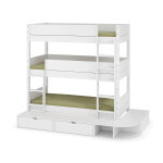 Ma chambre d'enfant lit superpos� 3 places enfant avec estrade combeebed blanc 90x200 cm echelle grand ...