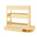 Ma chambre d'enfant lit superpos 3 places enfant avec estrade combeebed bois naturel 90x200 cm echelle ...