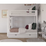 Ma chambre d'enfant lit superposé enfant 90 / 120x190 burton blanc 90 - 120x190 cm Ma chambre d'enfant lit superposé enfant 90 / 120x190 burton blanc 90 - 120x190 cm