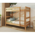 Ma chambre d'enfant lit superpos� ado wood cir� miel 90x190 cm