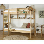 Ma chambre d'enfant lit superpos� enfant clay bois naturel 90x190 cm