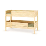 Ma chambre d'enfant lit superpos� enfant combeebed bois naturel 90x200 cm echelle grand c�t� 1 barri�re ...