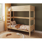 Ma chambre d'enfant lit superpos enfant combeebed bois naturel 90x200 cm echelle grand ct sans barrire ...