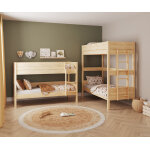 Ma chambre d'enfant lit superpos enfant combeebed bois naturel 90x200 cm echelle petit ct sans barrire ...