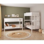 Ma chambre d'enfant lit superpos� enfant avec estrade combeebed blanc 90x200 cm echelle grand c�t� sans ...