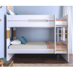 Ma chambre d'enfant lit superposé enfant spark blanc et noisette 90x190 cm Ma chambre d'enfant lit superposé enfant spark blanc et noisette 90x190 cm