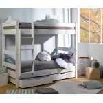 Ma chambre d'enfant lit superpos enfant wood blanc 80x190 cm